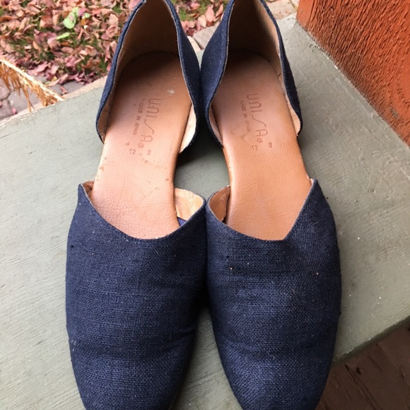 UNISA Size 12B made in Spain Blue Flats - Picture 1 of 6